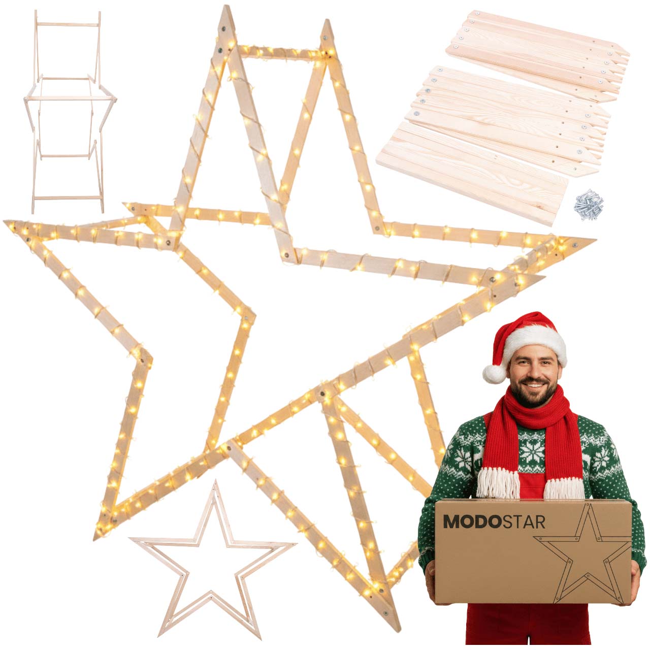 ModoStar - Weihnachtsstern aus Holz